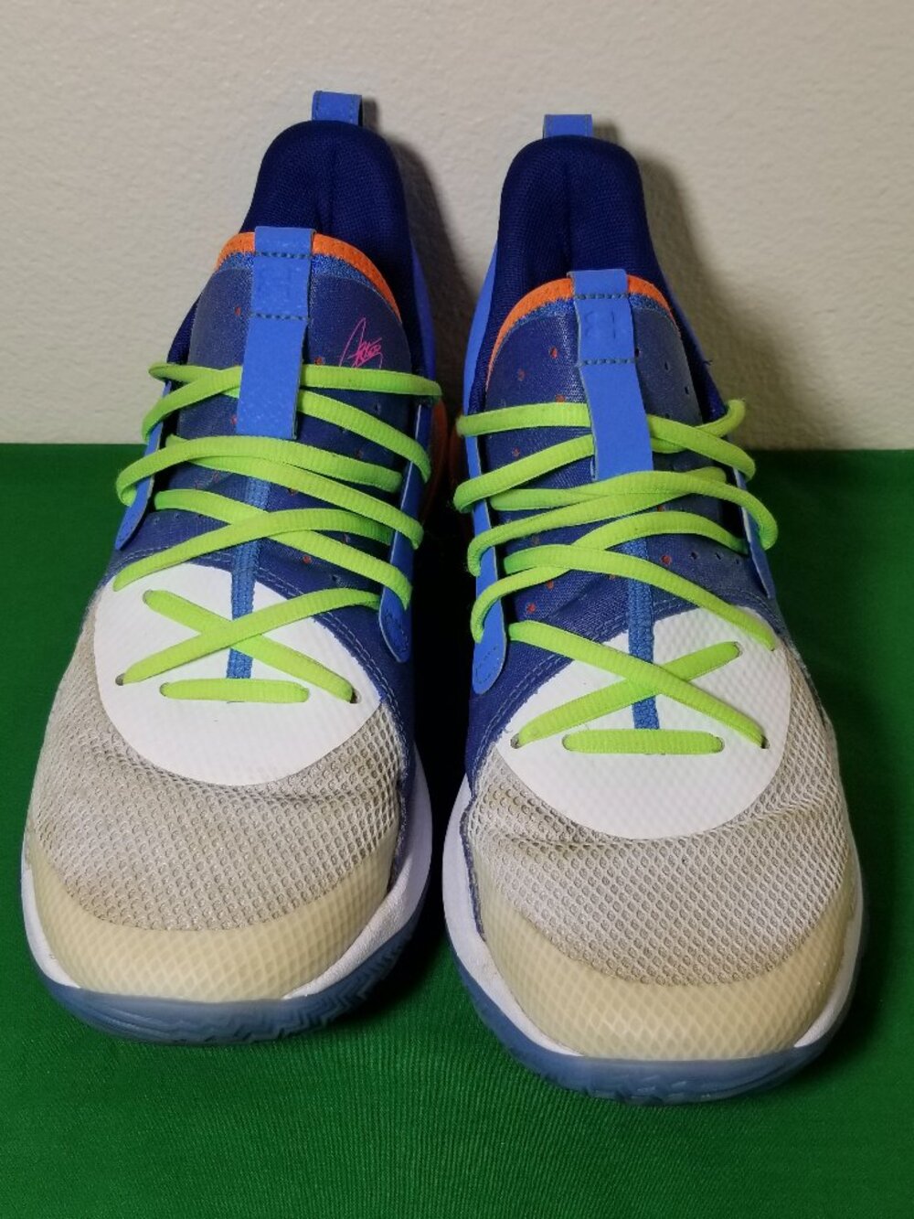 Under‎ Armour Curry 7 Super Soaker Blue Basketball Shoes 3021258 404 Mens Size 9